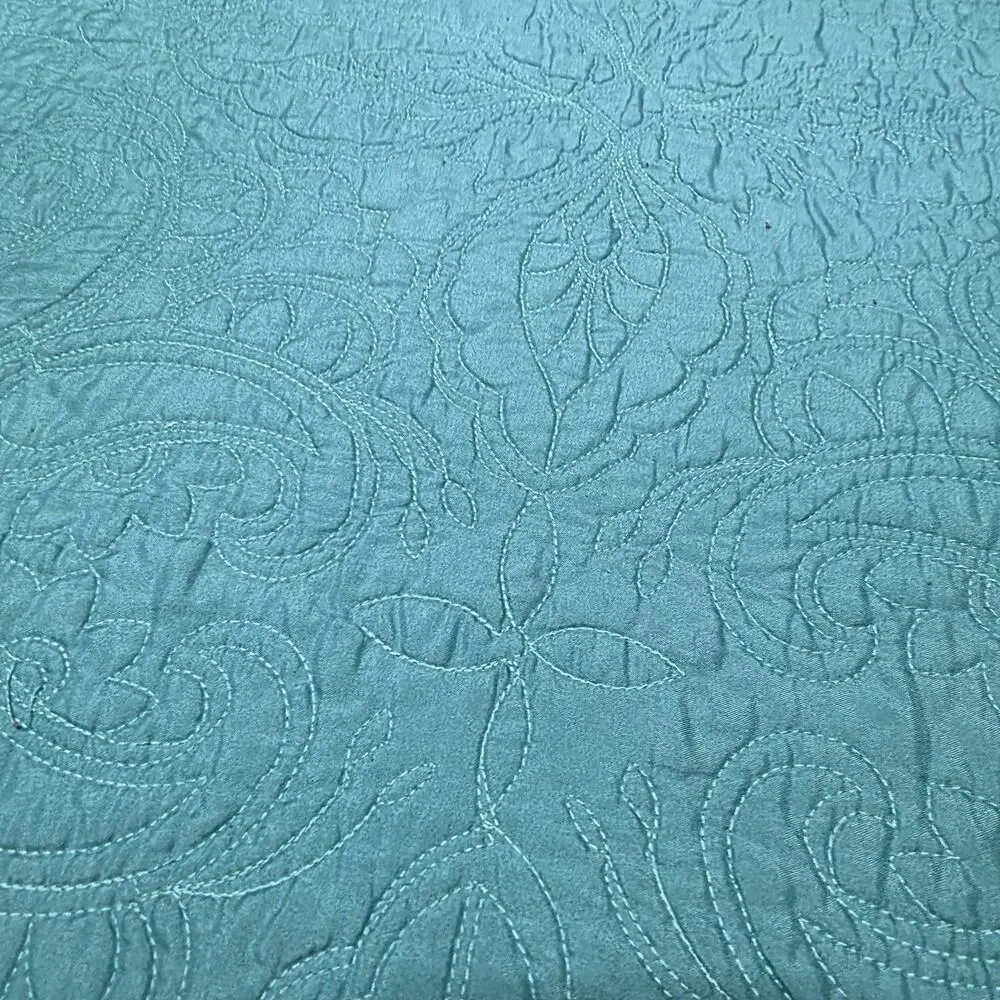American Pacific teal quilted